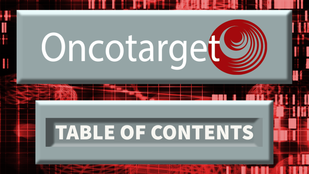 Read a short summary of the latest research papers published by Oncotarget.
