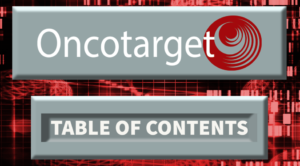 Oncotarget's Table of Contents